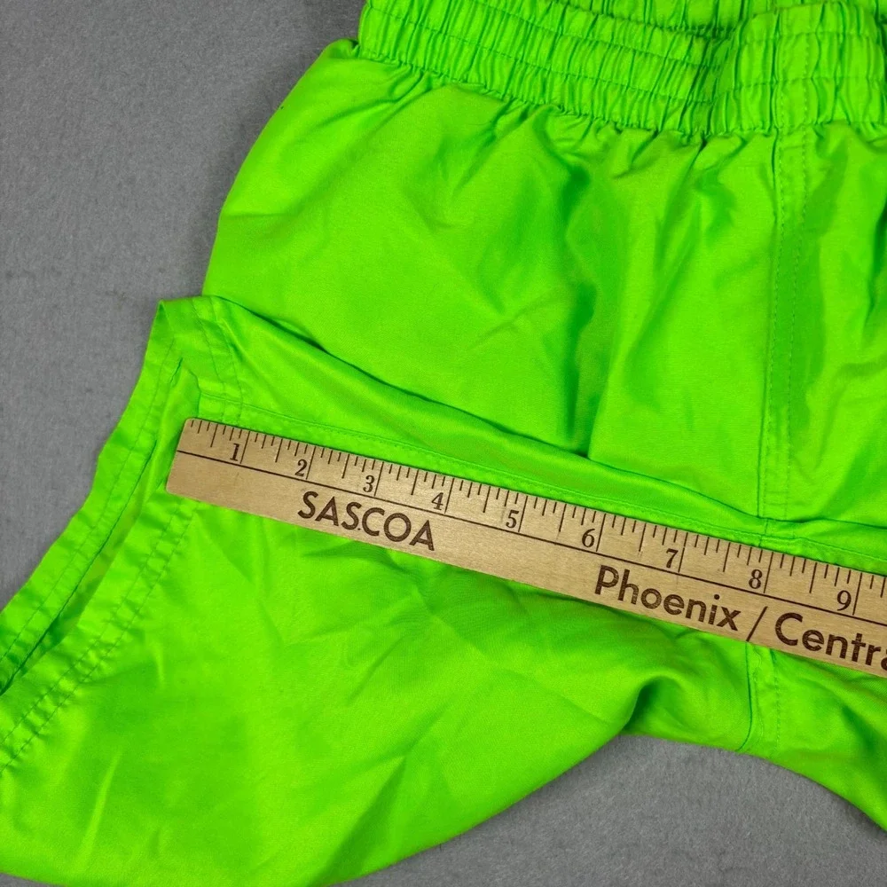 Nike Boys Swim Trunks Size L 12-13 Yrs Neon Green Volley Shorts Mesh Lined Beach